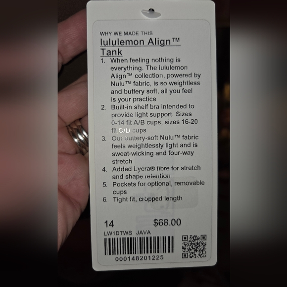 Lululemon athletica Java Align Top - Picture 2 of 2
